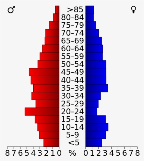 Usa Live Oak County, Texas Age Pyramid - Buffalo County Sd Population Pyramid, HD Png Download, Free Download