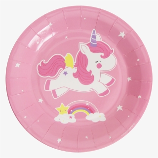 Unicorn Paper Plate - Platos De Unicornio, HD Png Download, Free Download