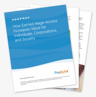 How Earned Wage Access Increases Value For Individuals, - Brochure, HD Png Download, Free Download