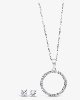 Silver Fancy Cubic Zirconia Circle Of Life Pendant - Locket, HD Png Download, Free Download