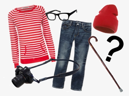 Make Do It Yourself Costumes - Where's Wally Costume Diy, HD Png Download, Free Download