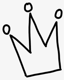 #crown #doodle #freetoedit - Line Art, HD Png Download, Free Download