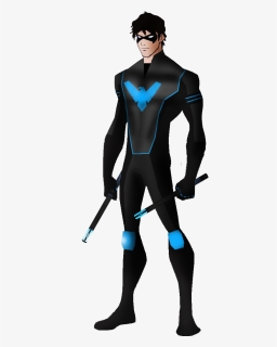 Nightwing Comic Png - Wetsuit, Transparent Png, Free Download