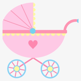 Girl Free Birthday Hatenylo - Transparent Background Pink Baby Stroller Clipart, HD Png Download, Free Download