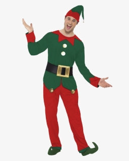 Christmas Elf Costume Male , Png Download - Elf Suit, Transparent Png, Free Download