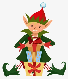 Christmas Elf Clipart - Cartoon, HD Png Download, Free Download