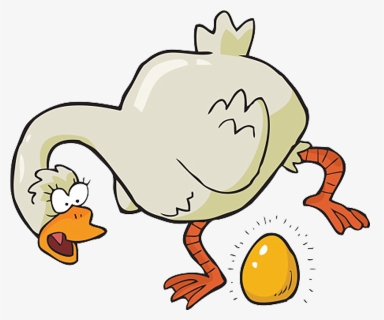 The Goose That Laid - Goose That Laid The Golden Egg Clipart, HD Png Download, Free Download
