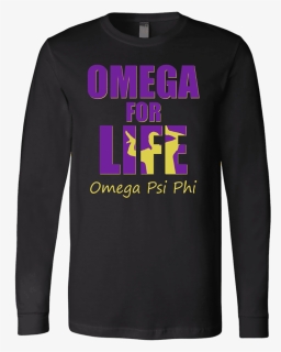 Buy Omega Psi Phi Tagline Canvas Long Sleeve Shirt - Long-sleeved T-shirt, HD Png Download, Free Download