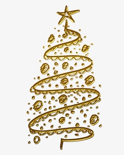 Christmas Golden Tree, HD Png Download, Free Download