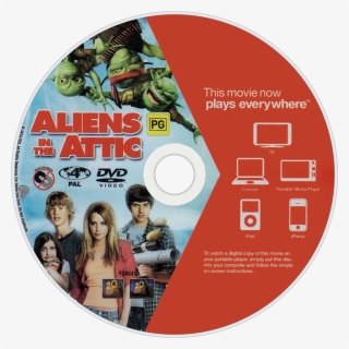 Transparent Alien Movie Png - Aliens In The Attic Dvd Disc, Png Download, Free Download