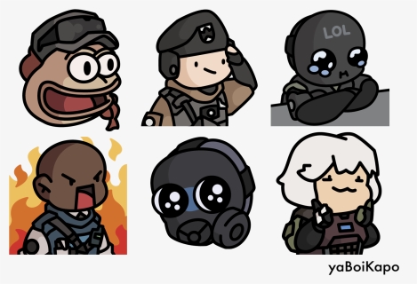 R6 Twitch Emotes Png, Transparent Png, Free Download