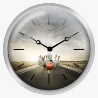 Bowling Strike On The Road - Easter Clock, HD Png Download, Free Download