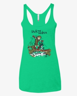 Link And Midna Women"s Triblend Racerback Tank - Sleeveless Shirt, HD Png Download, Free Download