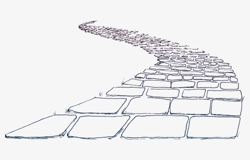 #ftestickers #path #stone #outline #square @danial8986 - Clip Art Brick Road, HD Png Download, Free Download