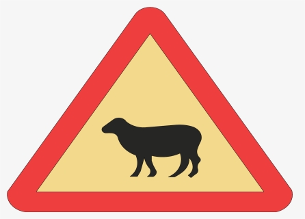 Transparent Goat Emoji Png - Iceland Road Sign, Png Download, Free Download