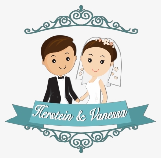 Cartoon Wedding Couple Png, Transparent Png, Free Download