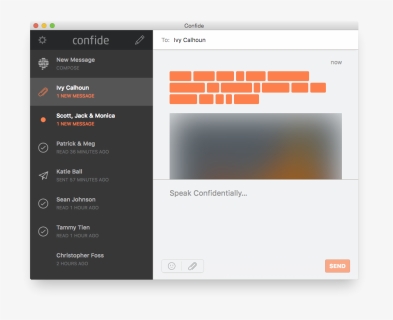 Confide App, HD Png Download, Free Download