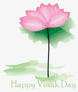 Transparent Vesak Flower Plant Leaf For Buddha Day - Sacred Lotus, HD Png Download, Free Download