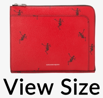 Alexander Mcqueen Dancing Skeleton Small Half Zip Pouch - Coin Purse, HD Png Download, Free Download