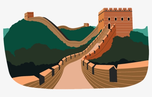 Great Wall Of China Clipart - Clipart Great Wall Of China Png, Transparent Png, Free Download