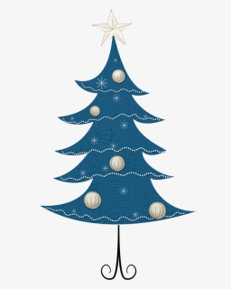 Blue Christmas Tree - Christmas Tree, HD Png Download, Free Download