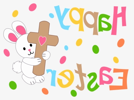Happy Easter Cross Transparent, HD Png Download, Free Download