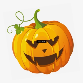 Halloween Pumpkin Background Png - Pumpkin Jack O Lantern Cartoon, Transparent Png, Free Download