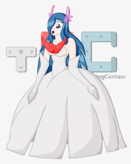 Zora In A Mega Gardevoir Gown   art & Character © Thegamingcentaur - Cartoon, HD Png Download, Free Download