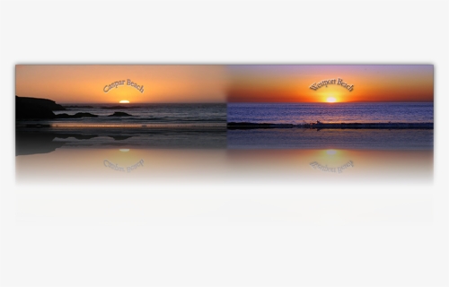 The Sky Melts Into The Deep Blue Waters And Nature - Sunset, HD Png Download, Free Download