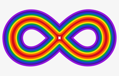 Rainbow Infinity Symbol Clip Arts - Infinity Symbol Rainbow Infinite Logo, HD Png Download, Free Download