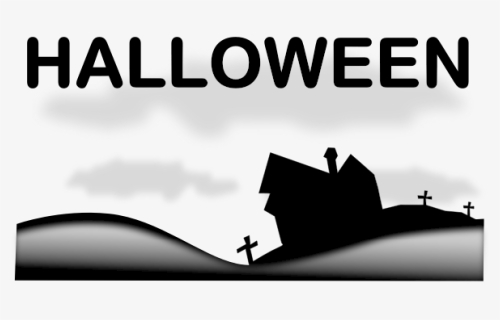 Vector Illustration Of Halloween Graveyard - Silhouette, HD Png Download, Free Download