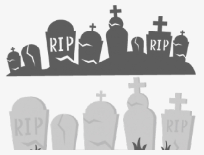 Graveyard Clip Art Black And White, HD Png Download, Free Download