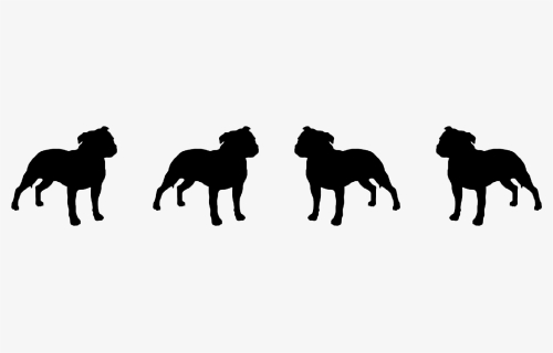 Staffordshire Bull Terrier Silhouette, HD Png Download, Free Download