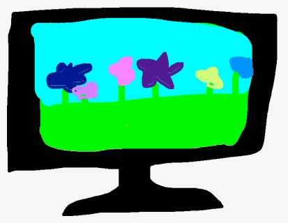 Watching Tv Clipart Drawing, HD Png Download, Free Download