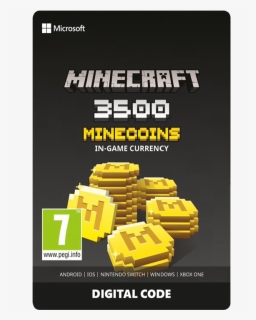 Xbox Minecraft 3500 Coins D - Minecraft, HD Png Download, Free Download