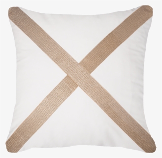 Braid Gold Cross White Lounge Cushion 55 X 55 Cm - Patchwork, HD Png Download, Free Download