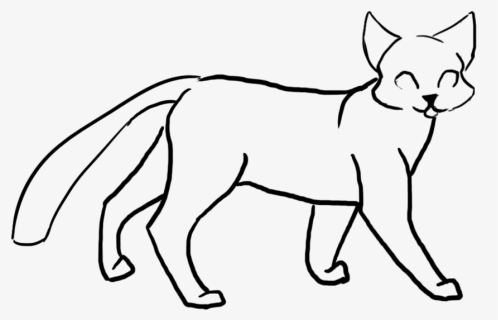 Simple Cat Cliparts - Simple Cat Drawing Transparent, HD Png Download, Free Download