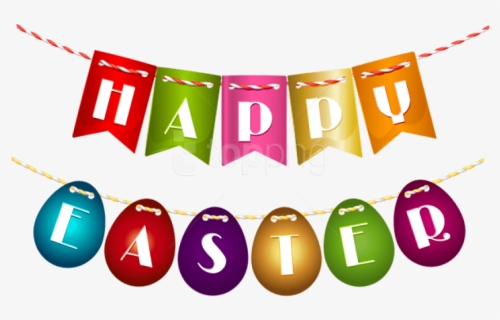 Free Png Download Happy Easter Streamer Png Images - Transparent Background Happy Easter Png, Png Download, Free Download