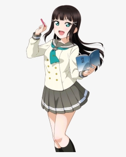 Love Live Dia Transparent , Png Download - Anime You Are Watching Disney Channel, Png Download, Free Download