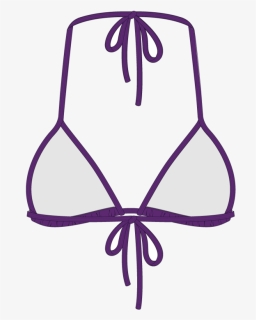 Violet Bikini Top Ii Clipart , Png Download - Bikini Top Drawing, Transparent Png, Free Download