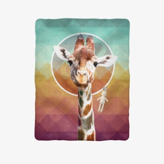 "giraffe Sublimation Baby Blanket - Giraffe, HD Png Download, Free Download