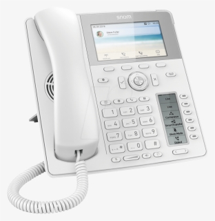 Ip Desk Phone, With Cord, White Snom - Snom D785 White, HD Png Download, Free Download