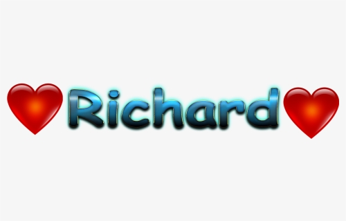 Richard Love Name Heart Design Png - Heart, Transparent Png, Free Download