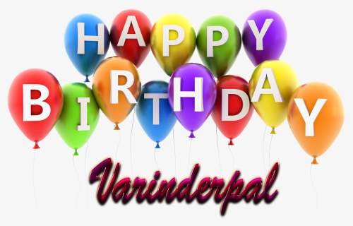 Varinderpal Happy Birthday Balloons Name Png - Happy Birthday Genesis, Transparent Png, Free Download