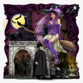 Halloween, Création Png De Maryse, Sorcière, 31 Octobre - Halloween, Transparent Png, Free Download