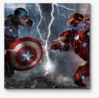 Man America Hulk Thor Black Iron Captain Clipart - Captain America And Iron Man, HD Png Download, Free Download