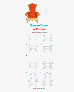 How To Draw Throne - Step By Step Throne Easy Drawing, HD Png Download, Free Download