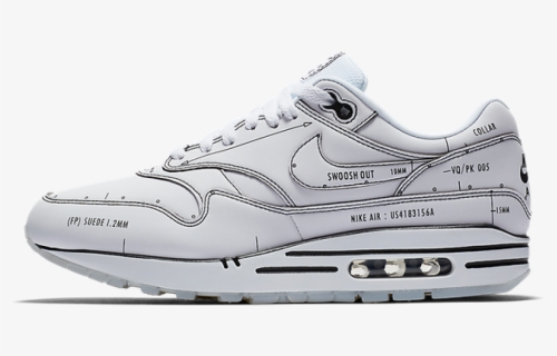 Nike Air Max 1 Sketch To Shelf White, HD Png Download, Free Download