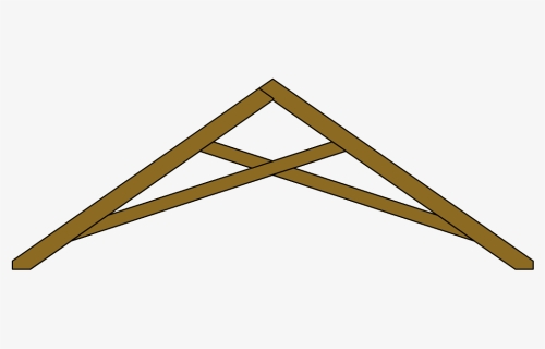 Scissor Roof Truss Drawing Clipart , Png Download - Scissor Roof Truss, Transparent Png, Free Download