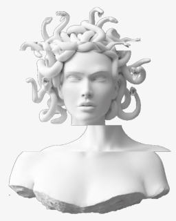 #vaporwave #medusa #estatua #statue #glich - Medusa Statue Png, Transparent Png, Free Download
